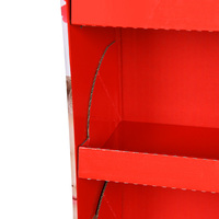 Présentoir en carton élastique pour magasin en papier, présentoir pop avec pied au sol, 20 pièces