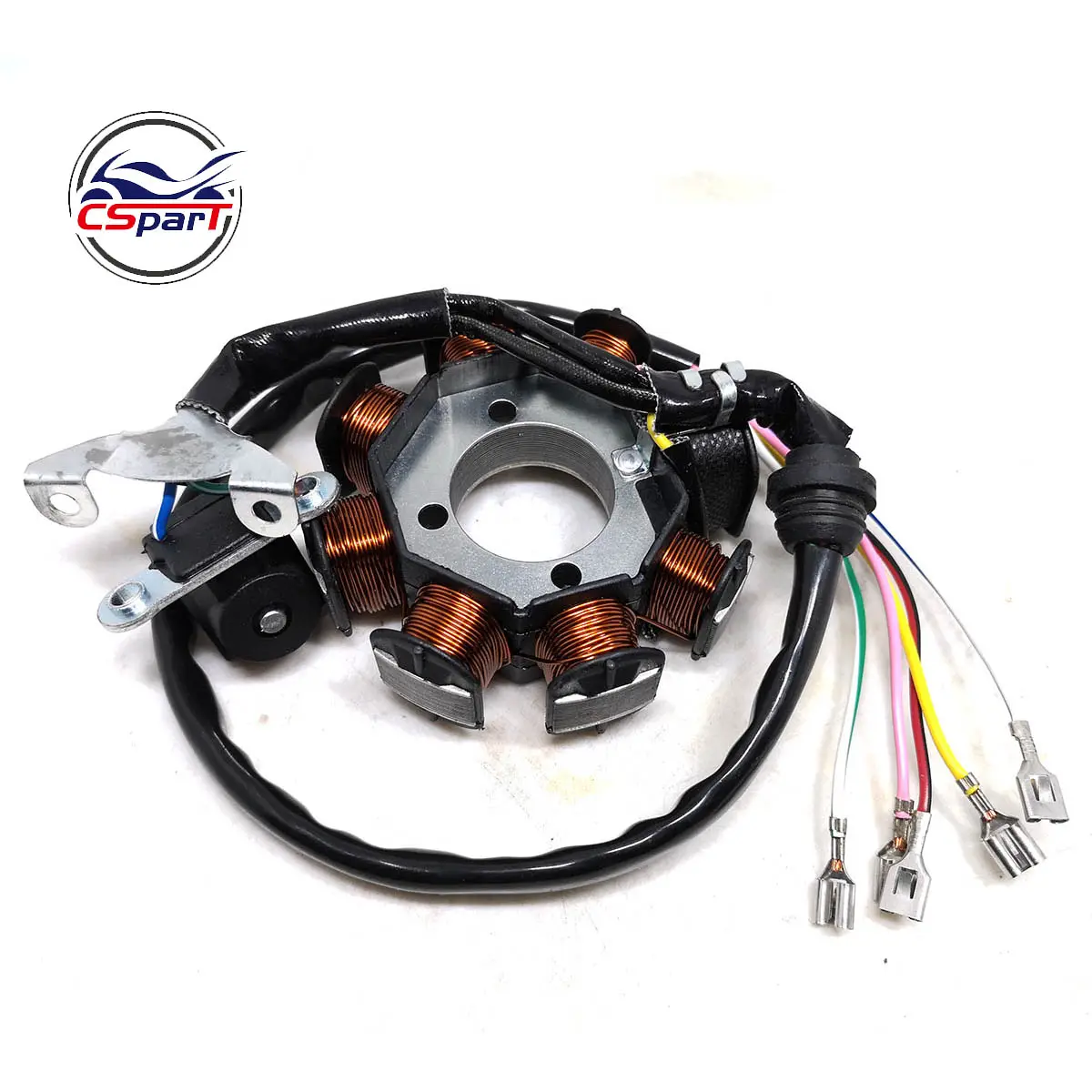 Magneto Stator 8 Pole 5 6 Wire 200C 250CC CG Bashan Shineray Jinling Taotao Dirt Pit Bike ATV Quad Parts