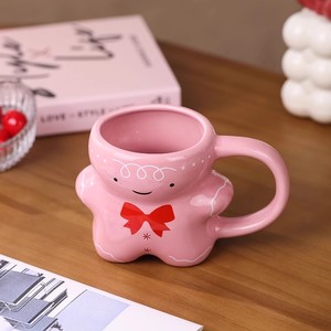 Kawaii Gingerbread Mugs Merry Christmas <b>Cups</b> <b>Ceramic</b> Coffee Mug for Couples - Product Image 2