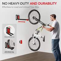 Support mural pivotant pour vélo, pas de levage lourd requis, supports pour vélos pour garage, porte-vélos gain de place, facile à monter et à démonter
