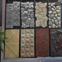 Panneaux muraux décoratifs en PU imitation pierre légers pour revêtement mural intérieur d'hôtel, villa, mur de fond de télévision