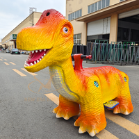 Manège électrique télécommandé en forme de dinosaure pour enfants, idéal pour les parcs d'attractions et centres commerciaux