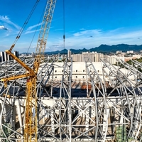 Edificio de Acero Prefabricado Ecológico para Estadios, Gimnasio Deportivo Modular, Cancha de Bádminton y Tenis con Recubrimiento Epóxico de Alta Calidad