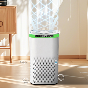 Purificateur d'air HEPA 13 portable True Home avec générateur d'ions négatifs UVC, haute qualité, Wi-Fi, commande vocale <span class=keywords><strong>Google</strong></span>, pour bureau, bébé et petits animaux - Product Image 1