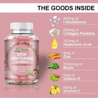 Huidverlichtende Beauty Gummies met Glutathion Collageen Peptiden Biotine & Zink 60 stuks fles