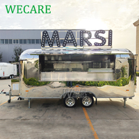 WECARE Bar à café mobile, camion de crème glacée, camion de hot-dogs, cuisine mobile, camion de pizzas, camion de churros, camion de barbecue, camion de restauration rapide entièrement équipé