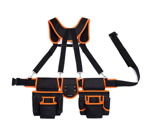 Kit d'outils combinés pour électricien et <span class=keywords><strong>charpentier</strong></span> professionnel, sac de transport d'outils durable en Oxford 600D avec ceinture <span class=keywords><strong>à</strong></span> outils détachable - Product Image 1