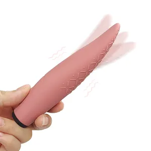 Wosilicone nouveau arrivé léchage vibrateur sex toy clitoridien forte langue vibrateur en forme de produits pour adultes pour les femmes en gros