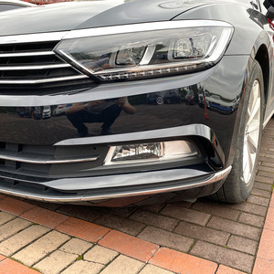 Volkswagen Passat B8 Front Bumper Fog Light Canard Trim Piano Black Carbon Fiber ABS Cover Modification - Product Image 1