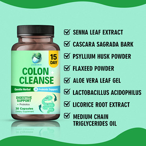 Cápsulas de Limpeza de Cólon em 15 Dias OEM ODM com Casca Sagrada, Folha de Sene e Pó de Psyllium Husk para Suporte Digestivo - Product Image 4