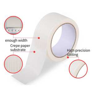 Caja de cinta adhesiva de arroz con pintura de papel de pimienta impresa personalizada de alta temperatura negra de 2 pulgadas - Product Image 5