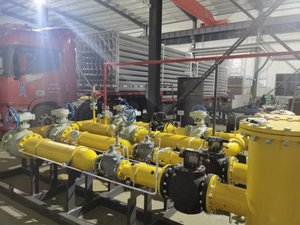 Vaporisateur cryogénique <span class=keywords><strong>GPL</strong></span> personnalisé usine à gaz pour gaz naturel régulateur de pression PLC armoire skid - Product Image 3