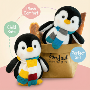 Mini <span class=keywords><strong>Peluche</strong></span> <span class=keywords><strong>de</strong></span> Pingüino con Bufanda, Lindo Animal <span class=keywords><strong>de</strong></span> <span class=keywords><strong>Peluche</strong></span> Suave del Tamaño <span class=keywords><strong>de</strong></span> la Palma <span class=keywords><strong>de</strong></span> la Mano, Venta al por Mayor, Perfecto para Regalos para Niños, Compañero para Dormir - Product Image 6
