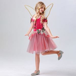 Vestido <span class=keywords><strong>de</strong></span> princesa <span class=keywords><strong>de</strong></span> malla <span class=keywords><strong>de</strong></span> hadas <span class=keywords><strong>de</strong></span> flores <span class=keywords><strong>de</strong></span> 120-150cm para niños, <span class=keywords><strong>disfraz</strong></span> <span class=keywords><strong>de</strong></span> juego <span class=keywords><strong>de</strong></span> actuación <span class=keywords><strong>de</strong></span> elfo - Product Image 2