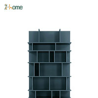Étagère murale modulaire en aluminium sur mesure, style minimaliste moderne et luxueux, avec éclairage LED pour chambre à coucher, salon, bureau