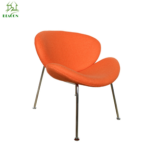 <span class=keywords><strong>Muebles</strong></span> para <span class=keywords><strong>el</strong></span> hogar moderno de moda de tela de fibra de vidrio naranja Silla de salón - Product Image 1