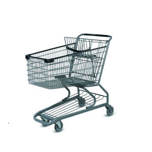 YD-G Allemagne Style De Fil De Supermarché Chariot Intelligent À Vendre avec Double Paniers de L'usine de Suzhou - Product Image 3