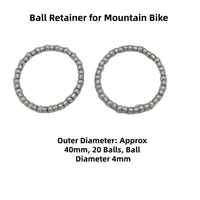 Horquilla Universal para Bicicleta de Montaña, Bicicleta de Piñón Fijo, Bicicleta de Carretera, 4434mm, con Cabezal de Bola para Ciclismo