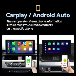 Reproductor de DVD para Auto con Sistema Android 13 de 10.1 Pulgadas y 8 Núcleos, Navegación GPS Multimedia para <span class=keywords><strong>Audi</strong></span> A4 B9 A5 Q5 2017-2020 - Product Image 4