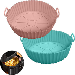 Plaque de cuisson en silicone antiadhésive de 7 pouces, résistante aux hautes températures, pour friteuse à air, cuisine domestique - Product Image 5