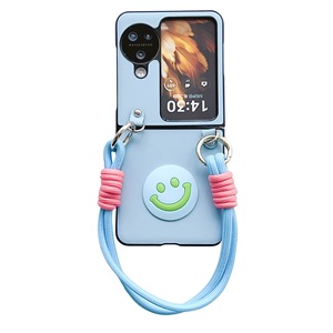 Ốp điện thoại lật cho Oppo Find N2 Ốp bảo vệ chống rơi dây đeo tay thời trang Samsung zflip7/6/5/4/3 khuôn mặt tươi cười dễ thương - Product Image 6