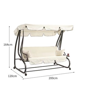 Tuin Patio Swing Stoel 3 Zits Swingende Hangmat Luifel Outdoor Professionele Tuin Comfortabele Indian Swing Bed - Product Image 1