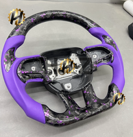 Volant de course en fibre de carbone personnalisé HZ, logo couleur personnalisé, Challenger Hellcat Charger SRT RT Dodge Charger modèles 2006-2019