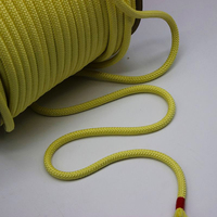 Corde en Aramide Ignifuge Haute Résistance, Tressée Anti-Acide pour Accessoires de Scène, Danse, Personnalisable, Corde Jaune 8mm 300g/m