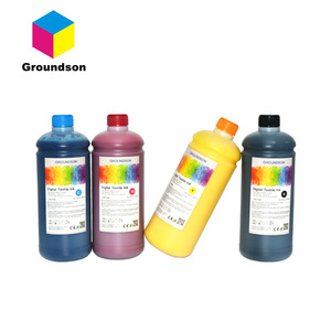 Recargable CMYK blanco <span class=keywords><strong>tinta</strong></span> de pigmento textil para <span class=keywords><strong>Epson</strong></span> Surecolor de F2130 F2100 DTG <span class=keywords><strong>impresora</strong></span> de prendas de vestir - Product Image 3