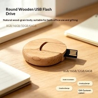Clé USB 3.0 compacte personnalisée avec logo, en bois rouge, pivotante, haute vitesse, avec cryptage, 32 Go, vente en gros