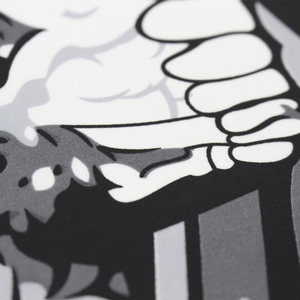 Bandera de la Segunda Enmienda de los Estados Unidos de 3x5 pies (1789), con Diseño de Calavera, Impresa en Serigrafía sobre Poliéster, con Asta de Madera, Venta al por Mayor - Product Image 3