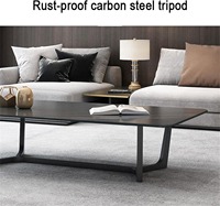 Table Basse Rectangulaire Réglable en Hauteur, Durable, Surface à Motifs Premium, Design Géométrique Élégant pour Salon - Offre Spéciale