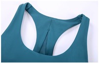 Soutien-gorge de sport pour femme, nouveau design personnalisé, réversible, réglable, haute résistance, respirant, extensible dans quatre directions, maintien moyen, fermeture avant