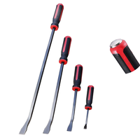 Kit de leviers de démolition DIY à tête plate 8'', 12'', 18'', 24'' avec poignée à capuchon pour creuser et cisailler, démolition et déchiquetage