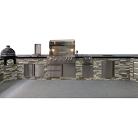 Barbecue au gaz LP en acier inoxydable à 3 brûleurs résistant aux intempéries pour une utilisation en extérieur