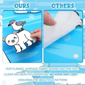 Nuevo Juego <span class=keywords><strong>de</strong></span> Juguetes Educativos <span class=keywords><strong>de</strong></span> Animales Polares del Océano Ártico para Niños en Edad Preescolar, Tablero <span class=keywords><strong>de</strong></span> Historias <span class=keywords><strong>de</strong></span> Fieltro para Actividades, Kit Interactivo - Product Image 4