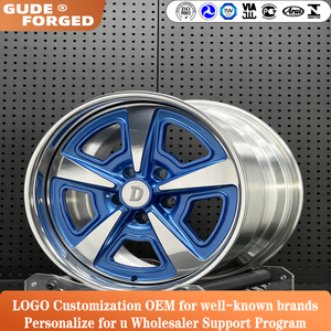 Jantes GUDEorged 2 pièces en acier forgé à déport profond 5x120.65 pour <span class=keywords><strong>Chevrolet</strong></span> <span class=keywords><strong>Corvette</strong></span> C10 Chevelle Impala Chevy Camaro 18-20 pouces Poli - Product Image 4