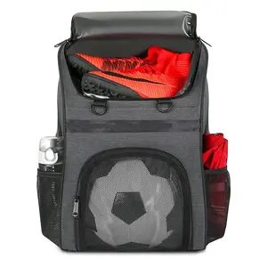 Wholesale Soccer Training Backpack Sport Backpack With Shoe Compartment Water Resistant Football Storage Backpack