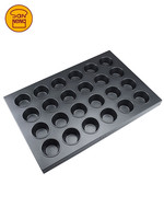 Moule de cuisson commercial multi-emplacements Sanneng SN9083 9084 9222, grand moule rond pour tarte aux œufs, pudding, gâteau au poulet, compatible four, Jiangsu