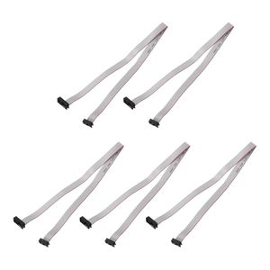 Cable plano Meccanixity con paso de 2,54 mm, ancho de 12 mm, 50 cm, conector FC a FC de 10 a 16 pines, 5 unidades - Product Image 1