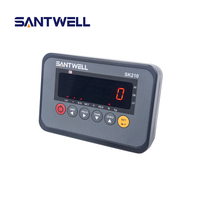 Indicador de Pesaje Inalámbrico Industrial Santwell SK210 con RS232 para Sistema de Báscula de Plataforma y Celdas de Carga