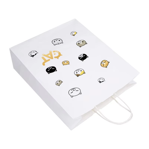 Vente en gros de sacs de fête pour enfants pour anniversaires sacs Goodie en <span class=keywords><strong>blanc</strong></span> pour vêtements et chaussures Cumpleanos Bolsa Regalo - Product Image 4