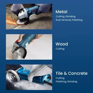 Meuleuse d'angle <span class=keywords><strong>Bosch</strong></span> GWS 700 filaire 110/220V, machine de polissage et de découpe, 12000 tr/min, disques de 100 mm, machine de meulage électrique, outils électriques - Product Image 3