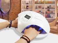 Lampe UV/LED professionnelle double main 48W 24 LED 4 minuteurs Sun669 pour séchage rapide du vernis à ongles – Idéale pour la manucure à domicile