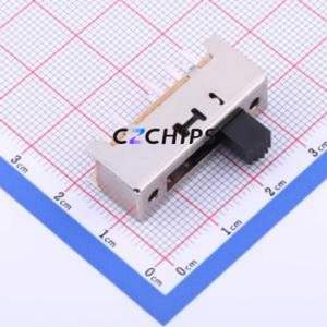 SS-24H03-G070 Slide Switch Through hole Component (THT) Switch Double Pole Four Throw Rectangle Pin Header PC Pin 29.8mm - Product Image 1