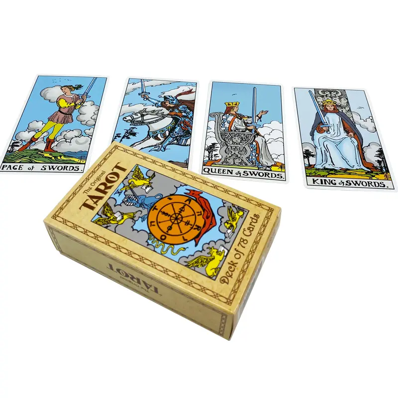 Профессиональная фабрика Tarot, оптовая продажа, профессиональная колода Wit Knight, дешевые высококачественные карты Tarot