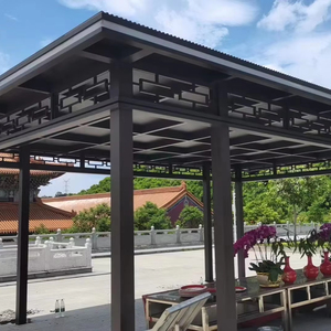 Cantilever Rétractable Auvent Jardin Patio Motorisé Louvre Écran Rollen Extérieur Motorisé Réglable Persienne Soleil Gazebo - Product Image 1