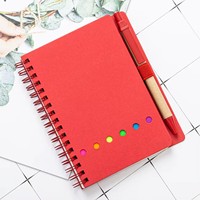Bloc-notes en papier kraft personnalisé avec stylo, notes adhésives, bloc-notes en papier kraft écologique, mini bloc-notes, petits blocs-notes, bloc-notes personnalisé avec stylo