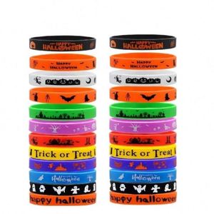Bracelets personnalisés en silicone pour festivals, imprimés, écologiques, pour Halloween - Product Image 1