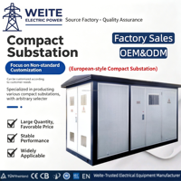 Transformateur de distribution d'électricité triphasé compact 11kV 50kVA monté sur socle, transformateur de distribution extérieur personnalisé 20kV 35kV